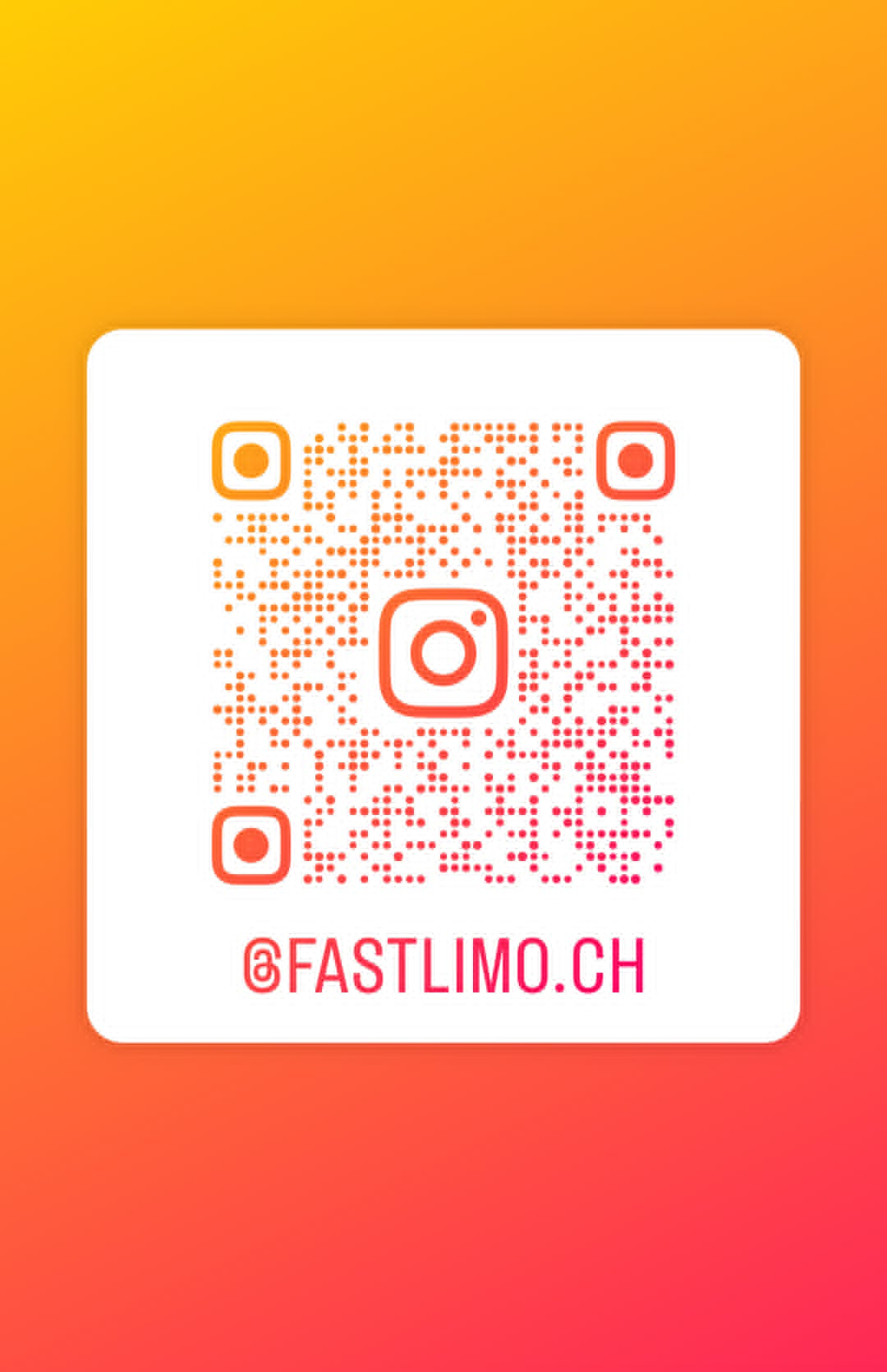 FastLimo Instagram QR code